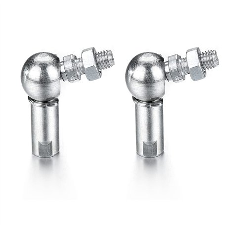 ATOPLEE 2 Pcs L Forme Rotule Joint Rotule Roulement Roulement Fileté Rotule Roulement Roulement Joint Roulement (M5 x 0