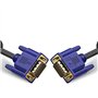 Câble VGA vers VGA, câble de moniteur PC avec noyaux de ferrite, 5 m plaqué or VGA mâle vers VGA mâle, câble adaptateur compatib