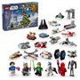 LEGO Calendrier de l'Avent 2024 Star Wars pour enfants Calendrier de l'Avent de Noël avec 18 mini constructions et 5 figurines