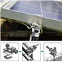 6 Pièces Clips de Mise à Terre de Panneau Solaire Standard, Kit de Fixation pour Système de Montage Solaire, Pinces de Support d