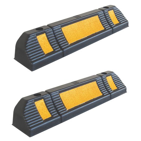 RWS-225x2 Butée de roues en caoutchouc pour parkings publics