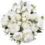 XONOR 4 Bouquets de Fleurs artificielles en Soie Pivoine Artificielle Fausse Fleur glorieuse pour la décoration de Maison Nuptia