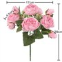 XONOR 4 Bouquets de Fleurs artificielles en Soie Pivoine Artificielle Fausse Fleur glorieuse pour la décoration de Maison Nuptia