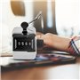 AFUNTA Compteurs Manuels de 4 Chiffres, Lot de 4 Numérateurs Mécaniques à Main avec Cerceau D’Anneau Support de Doigt pour Sport