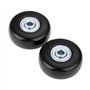 Roues de Valise de Remplacement Roulettes Valise avec Clé Réparation Roulements 45 x 18 mm Pour Réparation de Valise