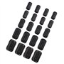 Futheda 20 pcs 3 mm 5 mm 7 mm 9 mm 13 mm de diamètre intérieur à Anneau de ferrite Core Anti-interférences Haute fréquence Filtr