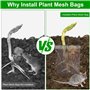 4 Pièces Panier de Protection des Racines des Plantes en Acier Inoxydable 35 x 35cm Sacs en Maille Métallique Anti-Campagnol Pan