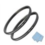 Komet Lot de 2 bagues abaissantes de 82 mm à 77 mm - Accessoires de convertisseur d'objectif d'appareil photo