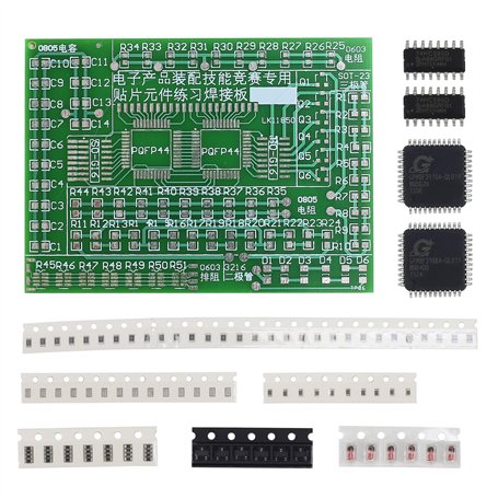 DORHEA Planche d'exercices 77 SMT - Grands patchs DIY SMD SMT - Composants électroniques - Carte d'exercices - Carte d'entraînem