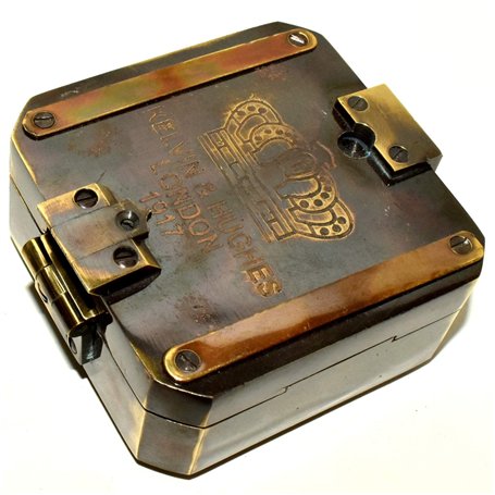 Nautical.Gift.Decor Brunton Boussole géologique vintage Kelvin Hughes en laiton