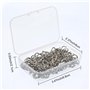 WILLBOND 150 Pièces Mini S Crochets Connecteurs en Métal Cintres à Crochet en Forme S avec Boîte de Rangement pour Artisanat DIY