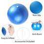 PROVO Lot de 2 balles de Pilates Souples, Core Balance Petit Ballon d'exercice Anti-éclatement de 23 cm avec Paille Gonflable, p