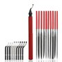 VASTOOLS Kit d'outils d'ébavurage manuel avec 10 lames différentes et jeu de 10 limes