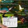 Ribvane Clap en acrylique pour réalisateurs de films - Photographie vidéo - Scène d'action - Avec une gomme magnétique pour tabl