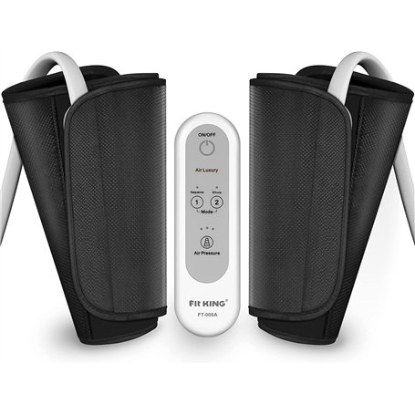 FIT KING Appareil de Massage des Bras et des Mollets Massage Jambes pour la Circulation Bottes Pressothérapie Immédiatement les