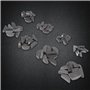 Qiilu Jeu de clés Woodruff, Woodruff Key, 80pcs Metal Woodruff Keys Assortment Set de clés de différentes Tailles Attaches Indus