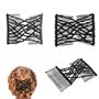 VOARGE Barrette à Cheveux Barrette Pince à Cheveux Extensible Magic Hair Comb 2pcs Magic Perles Élastique Pince à Cheveux pour F