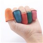 Qling Pack de 5 Caoutchouc Dés à Coudre, Anti-dérapant Flexible Thimblette Caoutchouc pour Note-Counting Page-Turning, Couture, 