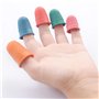 Qling Pack de 5 Caoutchouc Dés à Coudre, Anti-dérapant Flexible Thimblette Caoutchouc pour Note-Counting Page-Turning, Couture, 