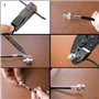 Pince à sertir pour RG59 - Kagni BNC/TNC - Pince à sertir à cliquet et pince à dénuder de câble coaxial avec 10 connecteurs BNC 