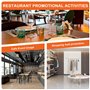 Meyagot 6 Pièces Présentoir De Table A5, Support Pour Menu Porte Affiche Support De Menu Double Face, En Acrylique Transparent P
