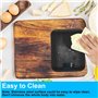 Nizirioo - Balance de cuisine numérique rechargeable par USB - 10 kg/1 g - Avec écran LED et fonction tare - Pour la pâtisserie