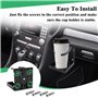 TNOMSNO Lot de 2 Porte-Gobelets Pliables pour Voiture, Porte Gobelet Universel Voiture, Porte Gobelet Voiture Pliable Accessoire