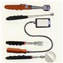 Lelukee 5 Miroir d'inspection Flexible télescopique avec Lampe de Poche LED,y Compris la Barre d'enregistrement magnétique.Miroi
