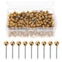 SUPVOX 400Pcs Punaises à TêTe Ronde en Plastique Et Acier éPingles Droites pour Carte