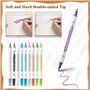 Kit Stylo Tatouage Temporaire Enfant - 10 Stylos Tatouage Temporaire et 111 Pochoirs Tatouage Temporaire pour Cadeau DIY