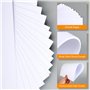Lot de 50 feuilles de papier cartonné A4 - 300 g/m² - Papier épais pour imprimante - Blanc - Papier non imprimé pour travaux man