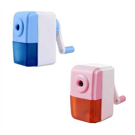 2 Pièces Taille-Crayon Manuel,Taille-Crayon à Manivelle,pour les enseignants