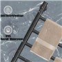 ESOP Sèche-Serviettes Électrique avec 5 Barres Porte-Serviettes Chauffant Pivotant à 180 °, 85W 42 * 66cm Chauffe-Serviettes éle