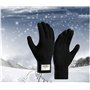 Gants Hiver Chauds Pour Hommes,Gants ࠅcran Tactile pour Smartphones,鰡issis Sport Chaud Randonn饠Doux Laine Textile Tricot Gants A
