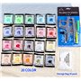ilauke Snap Pince + 400 PCS Boutons Pressions de T5-12mm Pression Kit de Pince PourT3 T5 T8 en Plastique Multicolores 20 Couleur