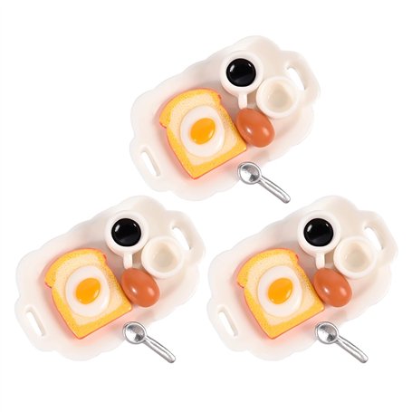Ensemble De 3 Modèles De Petit-Déjeuner De Maison De Poupée