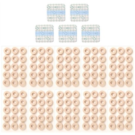 MEMOFYND Lot de 10 pansements en mousse de latex souple avec 5 pansements imperméables transparents pour soulager les douleurs a