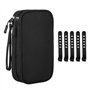 MAXQUU 1 sac de rangement de câble électronique de voyage avec 5 sangles de rangement pour câbles