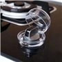 Lot de 8 boutons de sécurité pour cuisinière, boutons de sécurité pour protéger les tout-petits, couvercle de protection pour in
