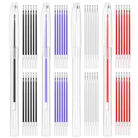 YSJCHEBS Pack De 4 Étuis À Stylos Et 52 Recharges