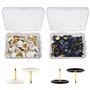 Lot de 200 épingles à tête ronde pour tableau d'affichage - Outils de fixation de papier - Accessoires de bricolage - Aiguilles