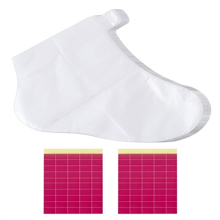 Lot de 100 couvre-pieds transparents et imperméables en plastique pour les sources chaudes