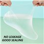 Lot de 100 couvre-pieds transparents et imperméables en plastique pour les sources chaudes, l'hydrothérapie et les traitements à