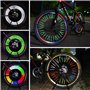NyxSeat Lot de 72 bandes réfléchissantes pour vélo - Rayons colorés - Bandes réfléchissantes - Rayons de vélo imperméables - Con