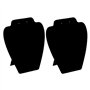 NyxSeat Lot de 2 présentoirs pour boucles d'oreilles et colliers - Tableau d'exposition floqué noir - Accessoires d'exposition d