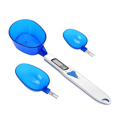 Mengshen Balance de cuisine numérique avec 3 cuillères à mesurer pesant et ingrédient liquide sec Thé au lait Farine d'épices Mé