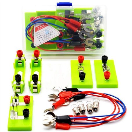 Circuit Électrique Kit Science Laboratoire de Physique Circuits de Base d'apprentissage kit de débutant Électricité Ampoule Inte