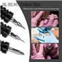 ATOMUS 22 pièces ensemble de conseils de tatouage ensemble d'aiguilles de tatouage en acier inoxydable Kit d'aiguilles buse méla