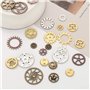 DAHI 150g steampunk antique engrenages pendentif horloge roue de roue pour l'artisanat, couleurs mélangées - Roues pour DIY Arti