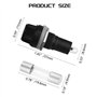 WMYCONGCONG 10 pièces AC 250V 10A/AC 125V 15A Socle porte-fusible à vis 5x20mm monté sur panneau avec kit de fusibles à tube de